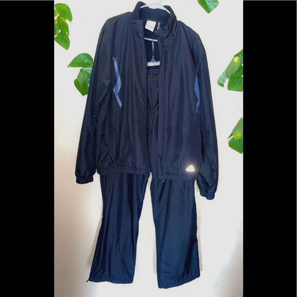 Black Adidas sweat suit